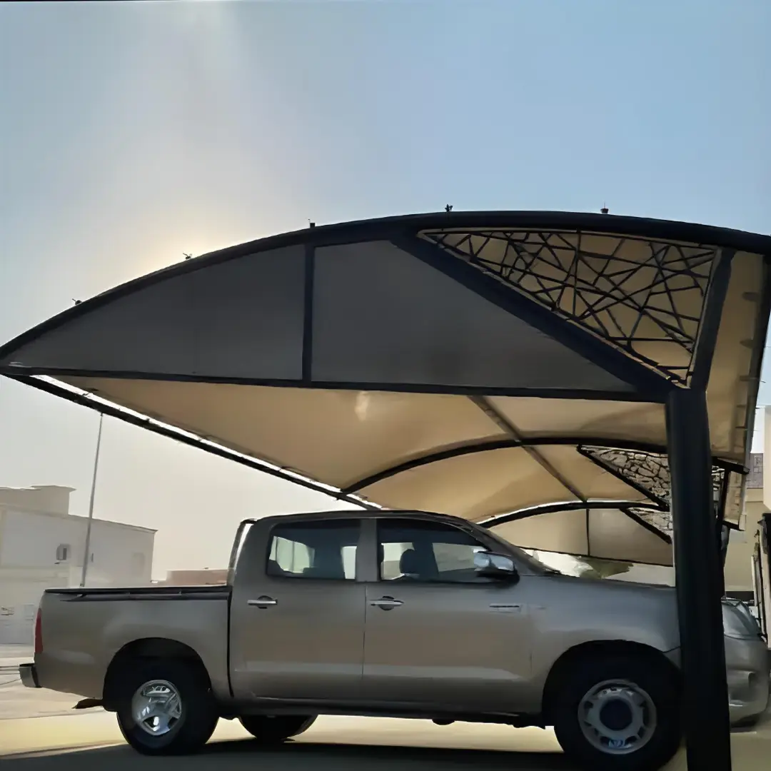 PVC Laser Car Parking Shade