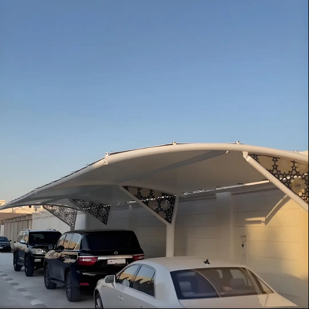 PVC Laser Car Parking Shade